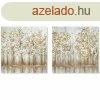 Vszon DKD Home Decor Fk hagyomnyos 90 x 2 x 90 cm (2 egys