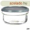 Kerek ebddoboz fedllel Vivalto 249-3 Szrke Manyag 415 ml