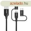 Kbel Choetech IP0030, MFi 3in1, USB-A/Lightning/Micro USB/U