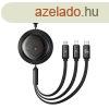 3 az 1-ben Baseus Free2Draw USB s M L C 100W kbel, 1,1 m (