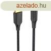 Kbel USB 2.0 USB-C Vention CTFBF LED 3A 3A 1m (fekete)