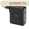 Fali tlt Aukey PA-B7O, 1xUSB-A, 2xUSB-C, 140W GaN (fekete)