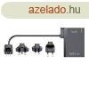 Univerzlis fali tlt Budi 350, GaN PD QC3.0, 5xUSB-C 1xUSB