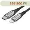 Kbel USB-C 2.0 do Lightning Vention TACHF MFi 3A 1m (szrke