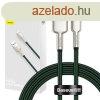 Baseus Cafule USB - Lightning Kbel, 2.4A, 1m (zld)