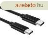 USB-C USB-C kbel Choetech CC0001, 0,5m (fekete)