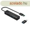 Conceptronic USB Hub - HUBBIES06B (4 Port, USB3.0, fekete)