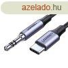 3,5 mm-es mini jack AUX kbel az USB-C UGREEN AV143-hoz, 1 m