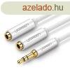 UGREEN AV123 Audi eloszt, AUX jack kbel 3,5 mm, 25 cm (fe