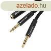 Kbel audio mini jack 3,5 mm-es hvelyk 2x mini jack 3,5 mm-