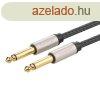 6,3 mm-es jack 6,35 mm-es jack kbel Ugreen AV128, 5m, arany