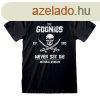 Rvid ujj pl The Goonies Never Say Die Fekete Unisex MOST