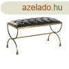 Foot-of-bed Bench DKD Home Decor 90 x 38 x 52 cm Aranysrga 