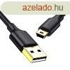 Ugreen 5 pin gold-plated USB cable - mini USB 0.25m black (U