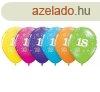 Sznes Happy Birthday 18 Pastel Mix lggmb, lufi 6 db-os 11