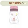 Baby Care szles nyak cumisveg 250ml - pink