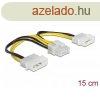 DELOCK Tpkbel 2x 4 pin Molex male > 8 pin EPS male 15cm