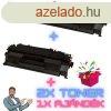 2+1 db-os PAKK, HP -hez CF-280X FEKETE UTNGYRTOTT toner (?