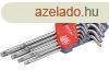 EXTOL PREMIUM torx kulcs klt., CV. ; 9db, lyukas, T10,15,20,