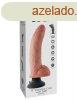  9" Vibrating Cock with Balls  Light 