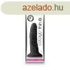  Colours - Pleasures - Thin 5" Dildo - Black 