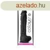  Colours - Pleasures - 10" Dildo - Black 