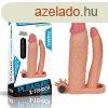  Add 3" Vibrating Double Penis Sleeve 