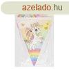 Unikornis papr girland, 3 m, 7 zszl