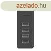 Orico W5P-100 USB-rl 4x USB 2.0 hub adapterre (fekete)