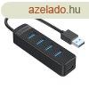 Orico TWU3 USB 4x USB 3.0 hub adapter (fekete)