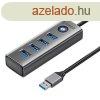 Orico PDD4U USB-rl 4x USB 3.0 hub adapterre (szrke)