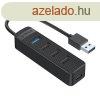 Orico USB-rl USB 3.0-ra 3x USB 2.0 Hub adapter (fekete)