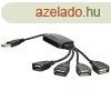 Akyga AK-AD-13 4Port USB2.0 Hub Black