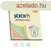 ntapad jegyzettmb, 76x76 mm, 100 lap, STICK N, pasztell s