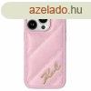 Karl Lagerfeld Diagonal Quilted Script tok iPhone 14 Pro Max