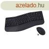 V7 CKW500BT Bluetooth Ergonomic Keyboard and Mouse Combo Bla