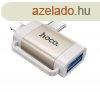 HOCO UA31F adapter 2in1 (USB aljzat - Type-C/lightning, OTG,