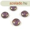 Candy - Cseh prselt ktlyuk gyngy - Amethyst Bronze Luste