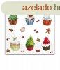 Karcsonyi Christmas Cupcakes szalvta 20 db-os 33x33 cm