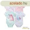 Foxy Baby Rvid ujj pamut body szett (4db-os) ( 62 ) - Unik