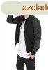 Urban Classics Cotton Bomber Leather Imitation Sleeve Jacket