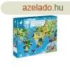 Janod 02676 Oktat Puzzle s 3D figurk 200 darabos Veszlye