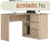 Sarok rasztal - Akord Furniture - 124 cm - sonoma tlgy