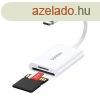 Ugreen 2-in-1 USB-C Card Reader CM265 (white)