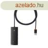 Baseus Lite Series 4 az 1-ben hub, USB - 4x USB 3.0, 1m (fek