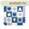 Habszivacs puzzle sznyeg Milly Mally Jolly 3x3 Shapes Blue