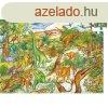 Djeco Megfigyeltet puzzle - Dinoszauruszok 100 db-os