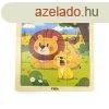 Fa kpes kirak puzzle Viga 9 db Lion