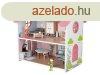 PlayTive Pink Puppenhaus rzsaszn fa babahz, 48 x 46 x 30 