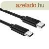 USB-C USB-C kbel Choetech, 1m (fekete)